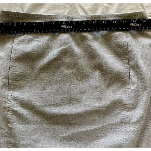 Talbots Womens NWT Linen Blend Soft Chambray Top Stitched Lined Pencil Skirt Sz6 - Picture 9 of 12